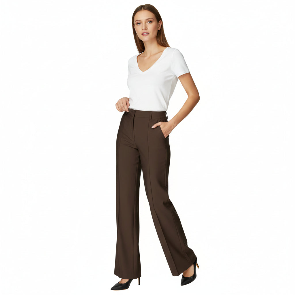 Elena | Pantaloni a Gamba Larga