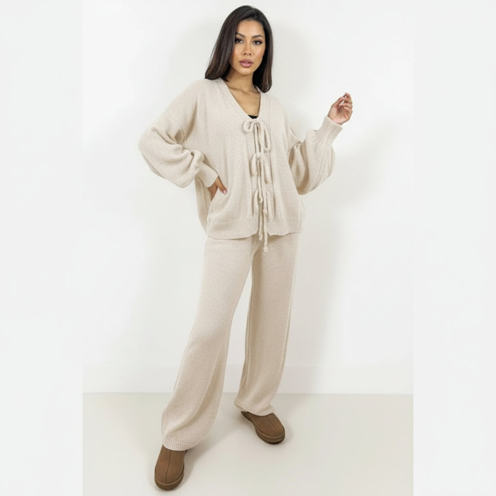 Amalia | Top lavorato a maglia con nodo frontale